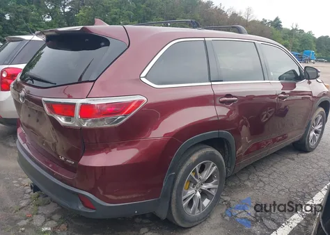 2014 Toyota Highlander Le Plus V6 from USA, damaged, VIN 5TDBKRFH7ES016141
